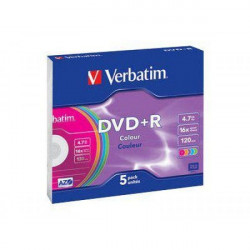 Verbatim 43556 DVD+R 4.7GB 16X COLOR ( 556C+/Z )