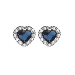 Victoria cruz cuore denim blue mindjuše sa swarovski kristalima ( a3001-18ht )-1