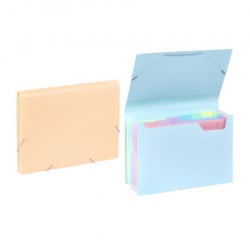 Viquel expanding organizer sa 6 pregrada i gumicom Rainbow pastel sortirano ( 04CK30 ) - Img 1