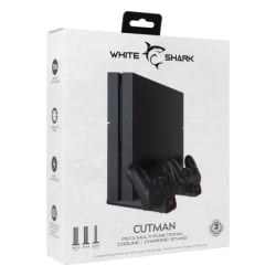 White Shark PS4 Cutman  Cooling Pad + Charging Dock-2