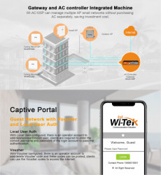 Wi-Tek WI-AC105P 5-Gigabit PoE Ports wireless access point cloud controller/gateway ( 4229 ) - Img 4