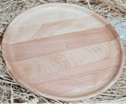 Wood holz tanjir plitki fi 250x20mm ( 714 ) bukva