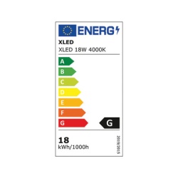 Xled 18w 4000k black nadgradni okrugli LED panel plasticni,1890lm,󫹉*31mm,ra80,ip20 crni 266427-2