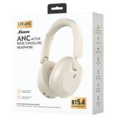 Xwave L70ANC white Bluetooth slušalice stereo sa mikrofonom/v5.4/Wireless/Aux/800mAh/80h 256420