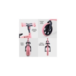 Yvolution velo junior balans bicikl rozi  ( yt16p2 )-3