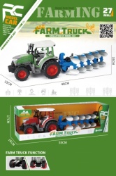 Zeleni traktor sa priključkom ( 653002 )