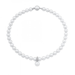 Ženska majorica lilit bela biserna srebrna ogrlica 10 mm ( 09537.01.2 032.010.1 ) - Img 1