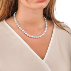 Ženska majoryca lyra bela biserna srebrna ogrlica 8 mm ( 09866.01.2 021.010.1 ) - Img 3