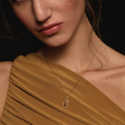 Ženska pd paola letter a zlatna ogrlica sa pozlatom 18k ( co01-260-u ) - Img 2