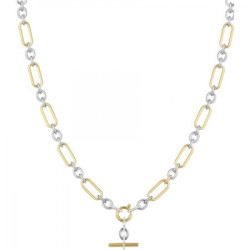 Ženska santa barbara polo srebrna zlatna ogrlica od hirurškog Čelika ( sbj.3.4014.4 )