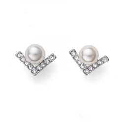 Ženske oliver weber point pearl mindjuše sa belim swarovski perlama ( 22917 ) - Img 4