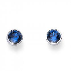 Ženske oliver weber uno montana mindjuše sa swarovski plavim kristalom ( 22623.207 ) - Img 1