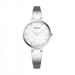 Ženski adriatica essence beli srebrni elegantni ručni sat sa srebrnim metalnim kaišem ( a3710.5173q ) - Img 1