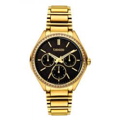 Ženski breeze intensfire multifunction crni zlatni modni ručni sat sa zlatnim metalnim kaišem ( 212041.6 ) - Img 4