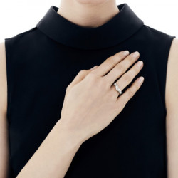 Ženski majorica arabesque beli biserni srebrni prsten sa kristalima 3,4 mm 55 mm ( 16141.01.2 915.010.1 ) - Img 4