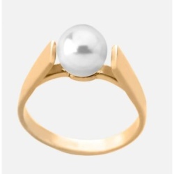 Ženski majorica nuada biserni zlatni prsten 7 mm 57 mm ( 00199.01.1.r17 000.1 )