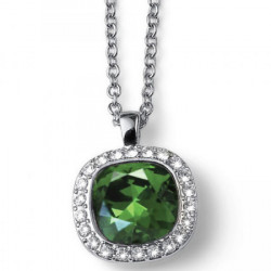 Ženski oliver weber secret emerald lančić sa swarovski zelenim kristalom ( 12052r.205 ) - Img 1