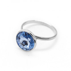 Ženski victoria cruz basic m light sapphire prsten sa swarovski plavim kristalom ( a2522-09a ) - Img 4