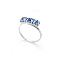 Ženski victoria cruz celine tree minis light sapphire prsten sa swarovski plavim kristalom ( a3246-09a ) - Img 4