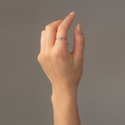 Ženski Victoria Cruz iris crystal prsten sa swarovski belim kristalom ( a3560-07ha ) - Img 3