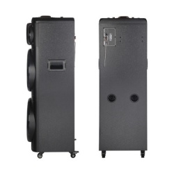Zvucnik bluetooth ndr-2270 100w 2*12 inca sa dva mikrofona crni ( ZV1138 )-5