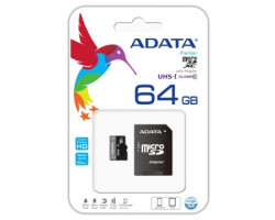 A-Data UHS-I MicroSDXC 64GB class 10 + adapter AUSDX64GUICL10-RA1 - Img 2