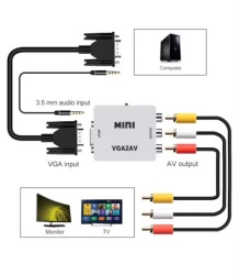 Gembird input A VGA to AV Mini (905) (560)-2