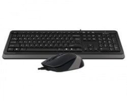 A4 Tech F1010 USB US siva tastatura + USB sivi miš - Img 2