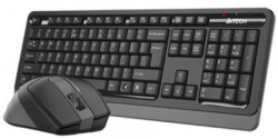 A4Tech A4-FG1035 fstyler bezicna tastatura US layout + bezicni mis USB, grey - Img 1