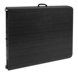 Alberg Sklopivi sto 180x74x74 cm sa metalnom konstrukcijom u crnoj boji ( AL-ST180-BK ) - Img 4