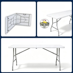 Alberg Sklopivi sto 240x74x74 sa metalnom konstrukcijom ( AL-ST240 ) - Img 12