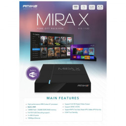 Amiko prijemnik IPTV@Linux, Full HD, H.265, LAN, WiFi - MIRAX 1100 pure OTT - Img 2