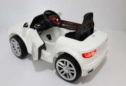 Audi A8 L Auto na akumulator sa kožnim sedištem i mekim gumama - Beli - Img 3