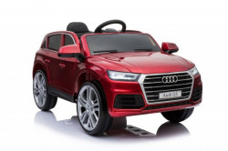 Audi Q5 2019 Licencirani auto na akumulator sa kožnim sedištem i mekim gumama - Crveni - Img 1