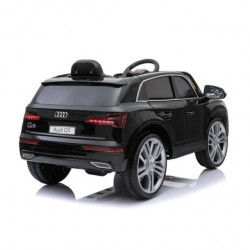 Audi Q5 2019 Licencirani auto na akumulator sa kožnim sedištem i mekim gumama - Crni - Img 3