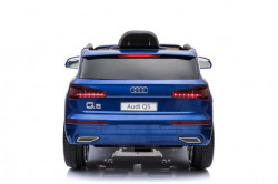 Audi Q5 2019 Licencirani auto na akumulator sa kožnim sedištem i mekim gumama - Plavi - Img 3
