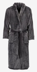 Bade mantil mikro L/XL asfalt siva