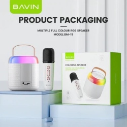 Bavin mini karaoke zvučnik sa mikrofonom bela - BM-19 bela ( 90508 )