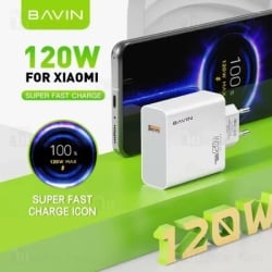 Bavin punjač 120W USB-A + kabl type-C bela ( 90038 )-2