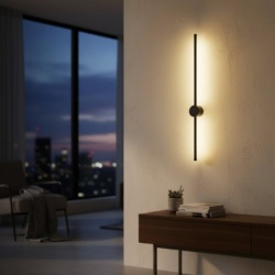 BB Link Crna zidna LED lampa 12W 3000K IP20 ( SOLEA54/C )