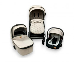 Bbo kolica za bebe 3u1 (a5) mamamia - beige ( A5BEIGE )  - Img 1