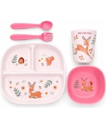 Bbo set za hranjenje – pink deer ( 45358PD )