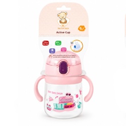 Bbo solja sa slamcicom i ruckama (260ml) – pink ( 52143P )