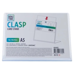 Biro Time clasp stalak za kartice a5 horizontalni providan ( 484005 )
