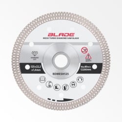  Blade bdmesh125 Dijamantski disk za sečenje tvrde keramike (Turbo) ( BDMESH125 )-1