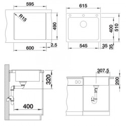 Blanco sudopera etagon 6 silgranit vulkan siva prb in ( 527259 )  - Img 2