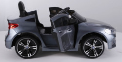 BMW GT 6 Licencirani Dečiji auto na akumulator sa kožnim sedištima i mekim gumama - Sivi - Img 3