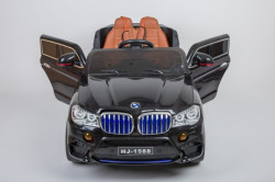 BMW X5 M auto za decu na akumulator sa kožnim sedištem i mekim gumama (1588) - crni - Img 6