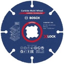 Bosch EXPERT X-LOCK Carbide Multi Wheel rezna ploča 125 x 22, 23 x 1, 0mm, pakovanje 1 komad ( 2608901193 )