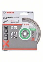 Bosch X-LOCK Best for Ceramic Extraclean Turbo dijamantska rezna ploča 125x22,23x1,4x7 125 x 22,23 x 1,4 x 7 mm ( 2608615132 )